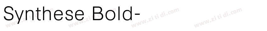 Synthese Bold字体转换